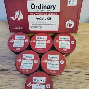 6 Pcs Whitening & Hydrating Facial Kit - Smooth Skin & Removes Dirt