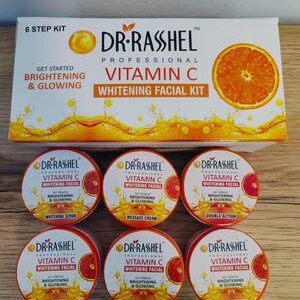 Whitening Facial Kit: 6 Pcs Brightening & Hydrating Treatment for All Skin Types