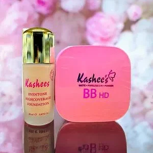 Kashees Foundation And 2 In 1 Face Powder Deal, Pack Of 2
