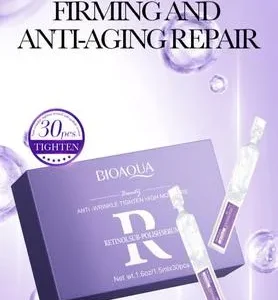 Bioaqua Retinol Anti Wrinkle Tighten High Moisture Sub-Polish Ampoule Serum (30 Ampoule)