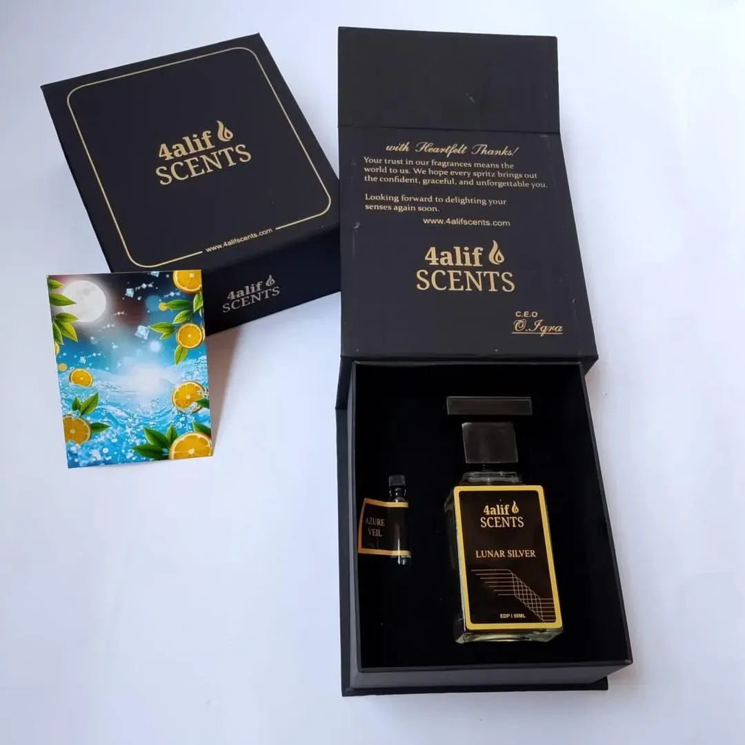 Lunar Silver Fresh, Long Lasting Perfume for Men | 4alif Scents - Image 2